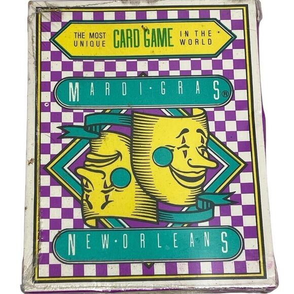 Vintage Mardis Gras The Most‎ Unique card Game In The World 1982 World’s Fair - Picture 1 of 8